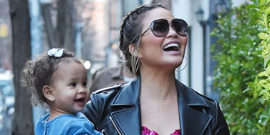 Chrissy Teigen's Daughter Luna Pushed a Boy On Her First Day of School - Chrissy Teigen Children