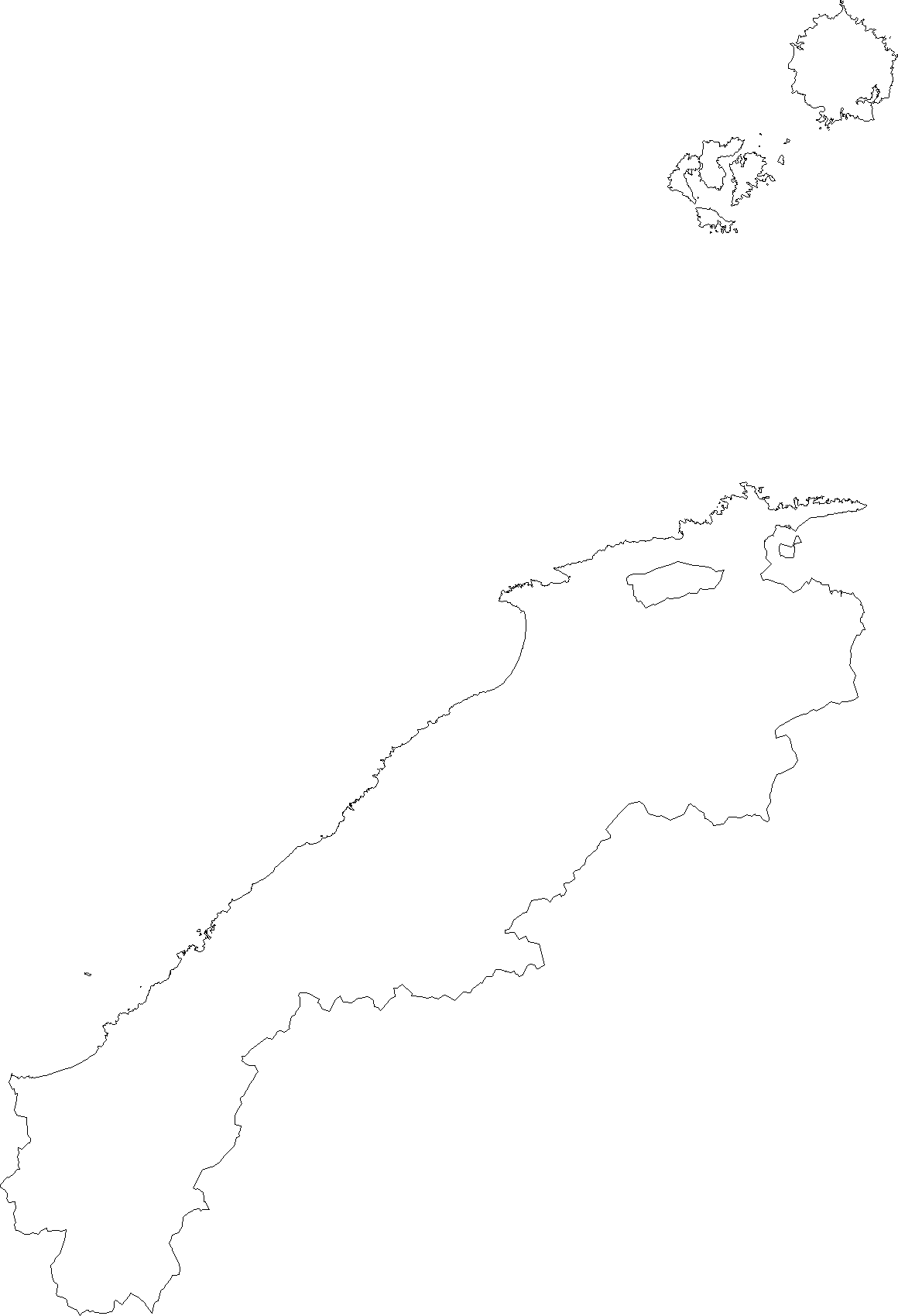ベスト50 島根 県 地図 フリー かわいいディズニー画像