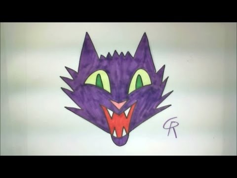 Good Learn How to Draw A Scary Halloween Cat Easy iCanHazDraw , Video