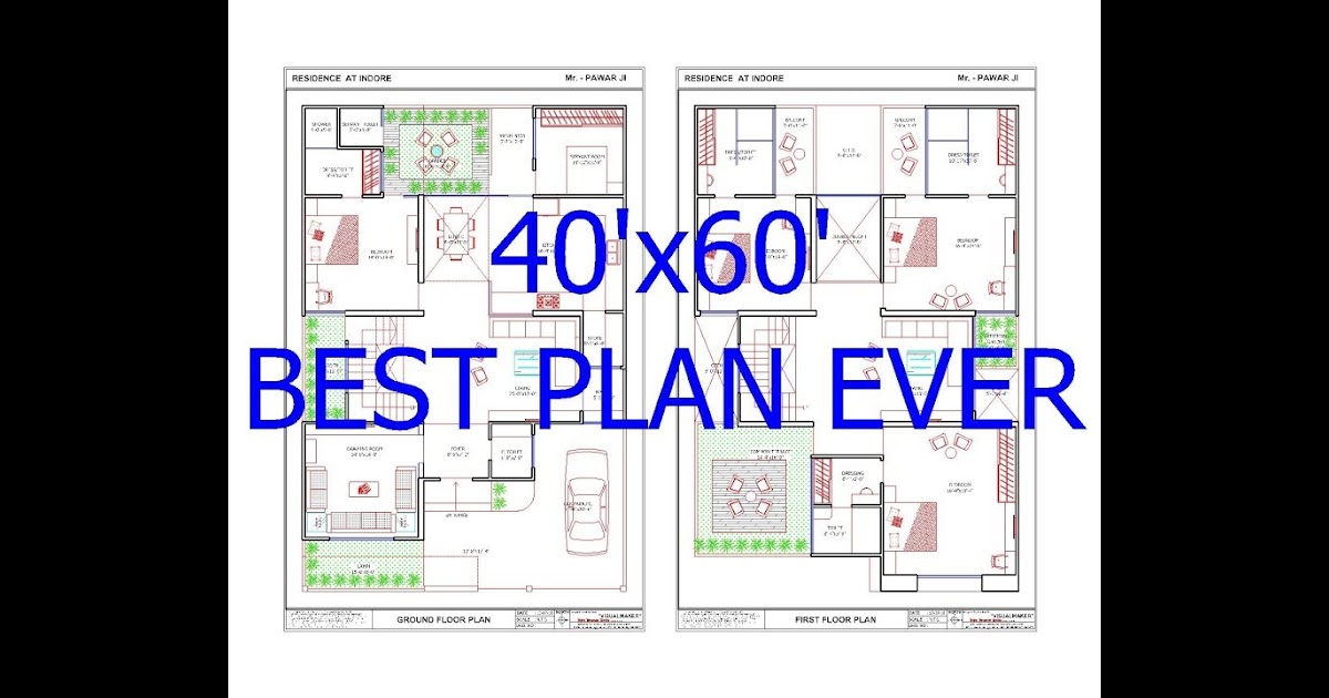 60 X 40 Apartment Plan Apartment Poster