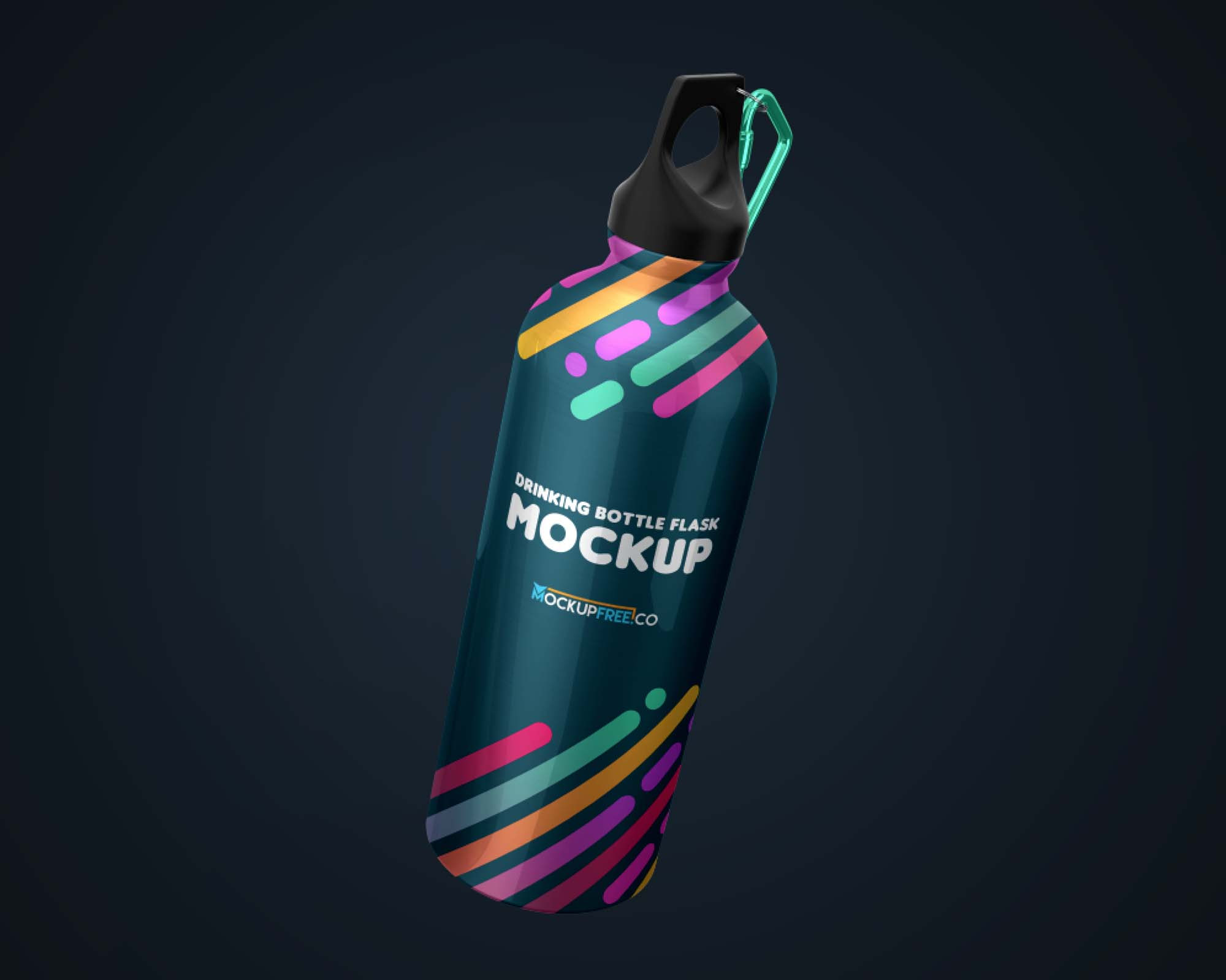 Download Free Flask Water Bottle Mockup Psd