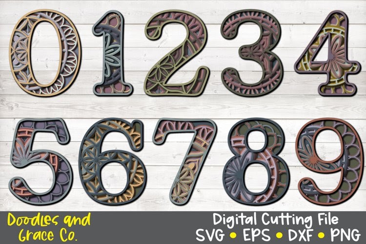 Download Mandala Layered Numbers Svg - Free Layered SVG Files