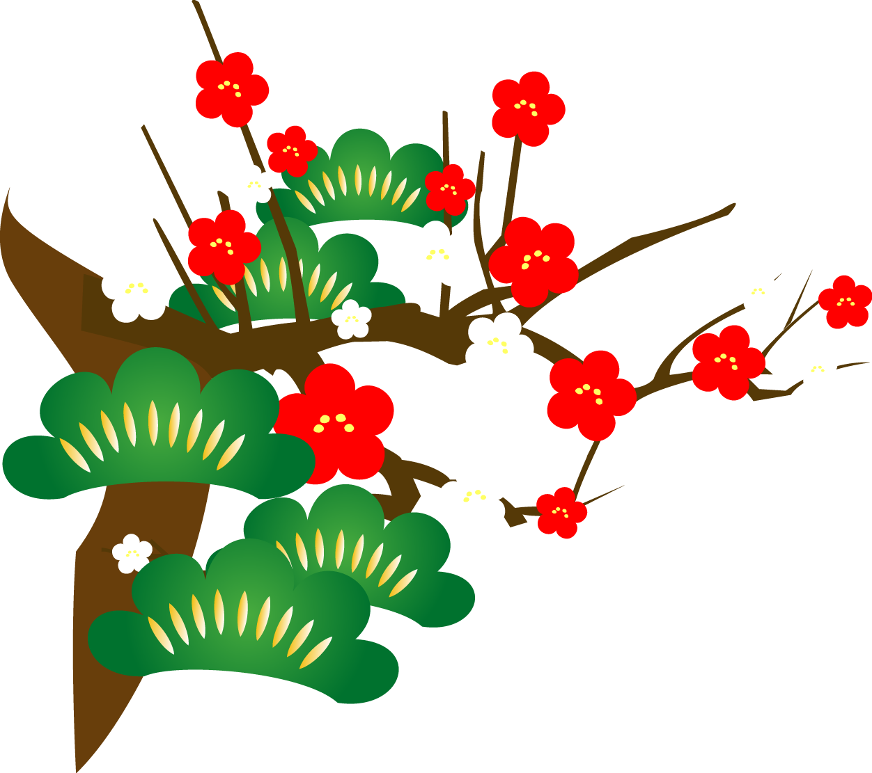 かわいいディズニー画像 驚くばかり松竹梅 正月 イラスト 無料