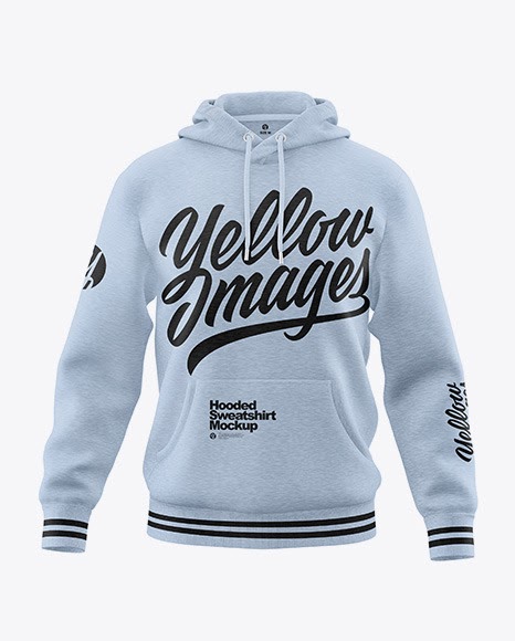 Download 886+ Melange Hoodie Mockup Front View PSD PNG Include