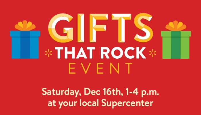 Gifts that Rock Event at your local Supercenter