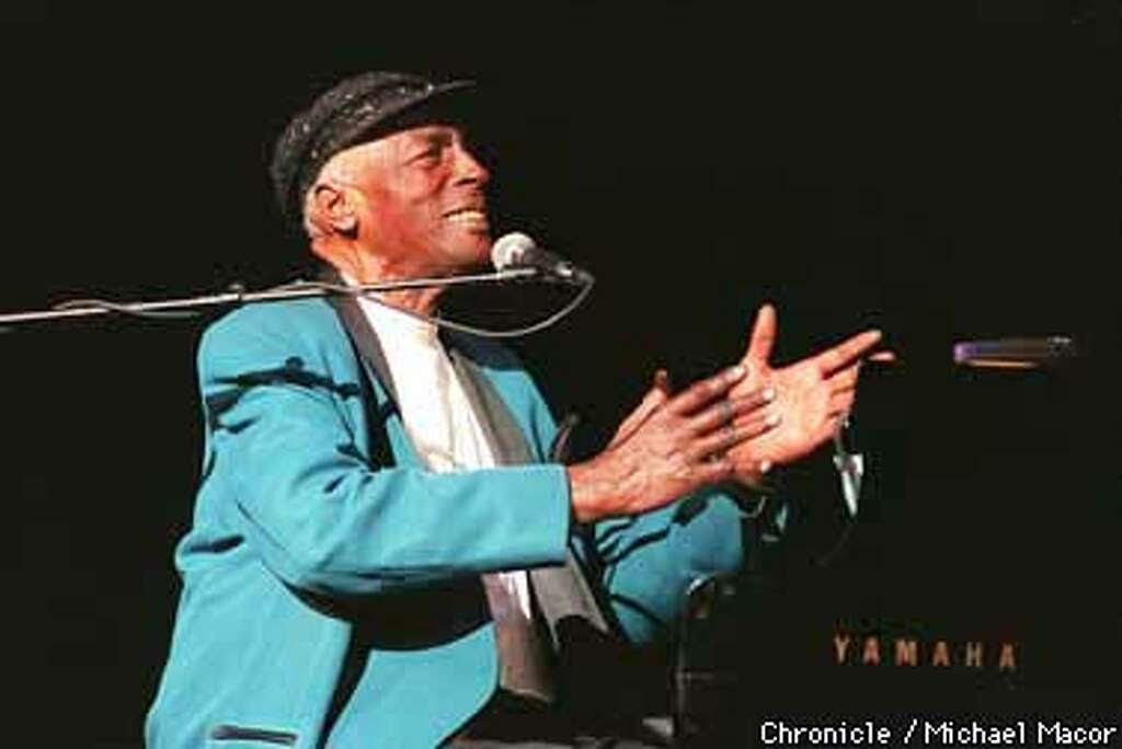 Oakland's Paramount Theater plays host to Charles Brown 75th birthday Bash. San Francisco Jazz Festival. Charles Brown accepts a round of applause. Chronicle Photo: Michael Macor Photo: MICHAEL MACOR