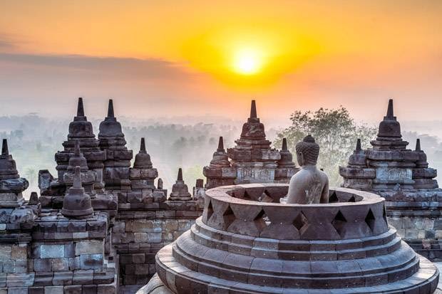 20 Inspirasi Gambar Sketsa Candi Borobudur Mudah Tea 