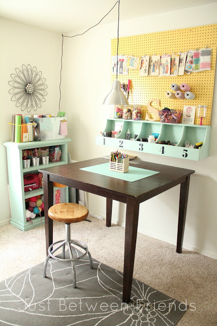 Tiered caddy craft supply holder from raising up rubies. Craftaholics Anonymous Small Craft Room Storage Ideas