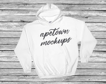 Download Blank White Hoodie Hooded Sweater Flat Lay Mock Up ...