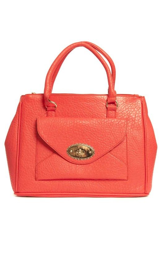 Saffy Oversized Handbag in Red 