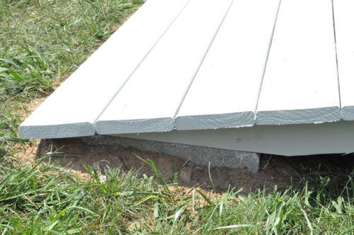 ollie : how to build a shed ramp on uneven ground