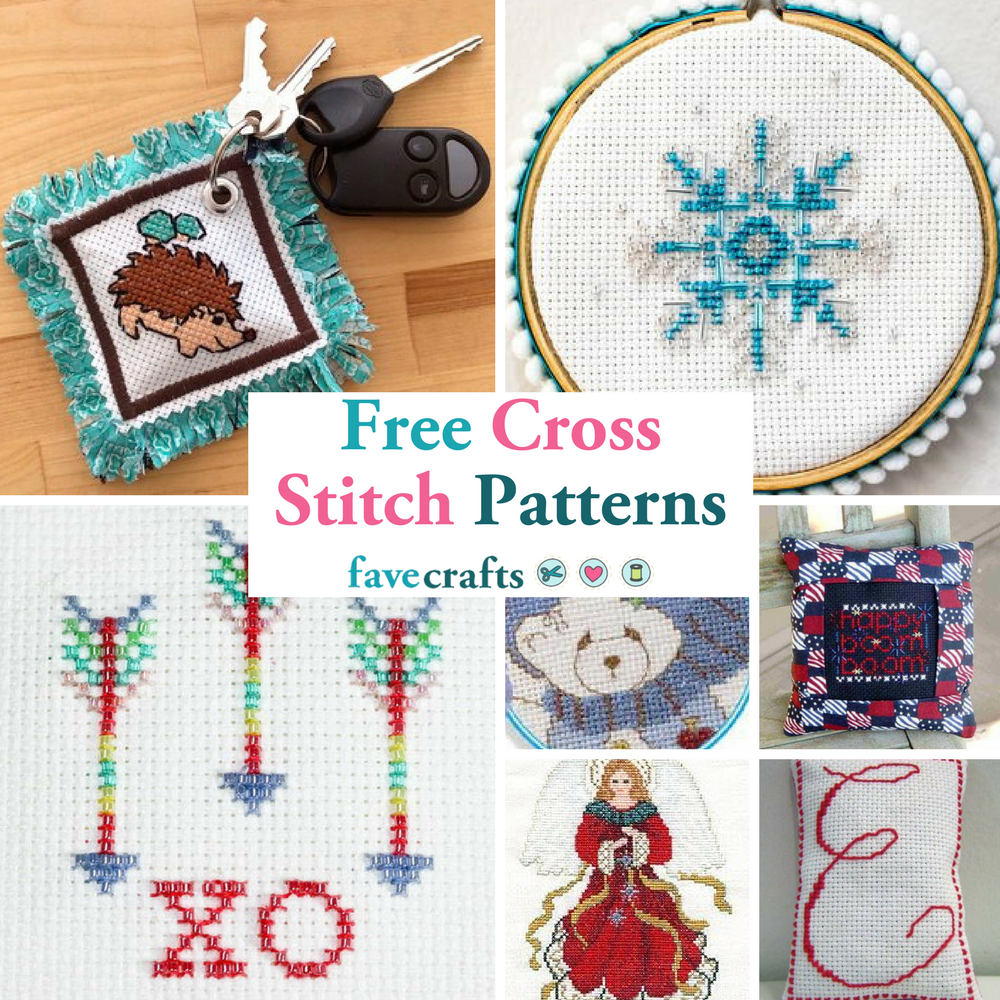 The first sampler love is a gift is a stitched heart of flowers that any newlywed would be thrilled to. 31 Free Cross Stitch Patterns Favecrafts Com
