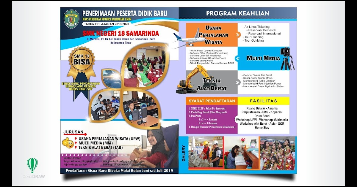 Desain Pamflet Ppdb Cdr - gambar spanduk