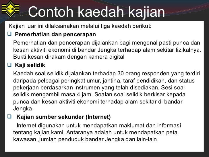 Contoh Soalan Soal Selidik Tentang Masyarakat Setempat 