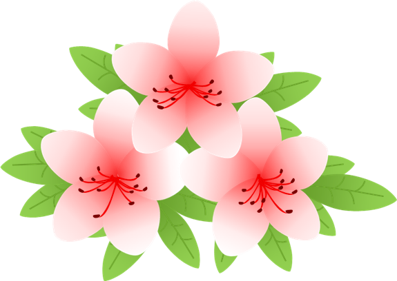 美しい花の画像 綺麗なつつじ イラスト フリー Ai