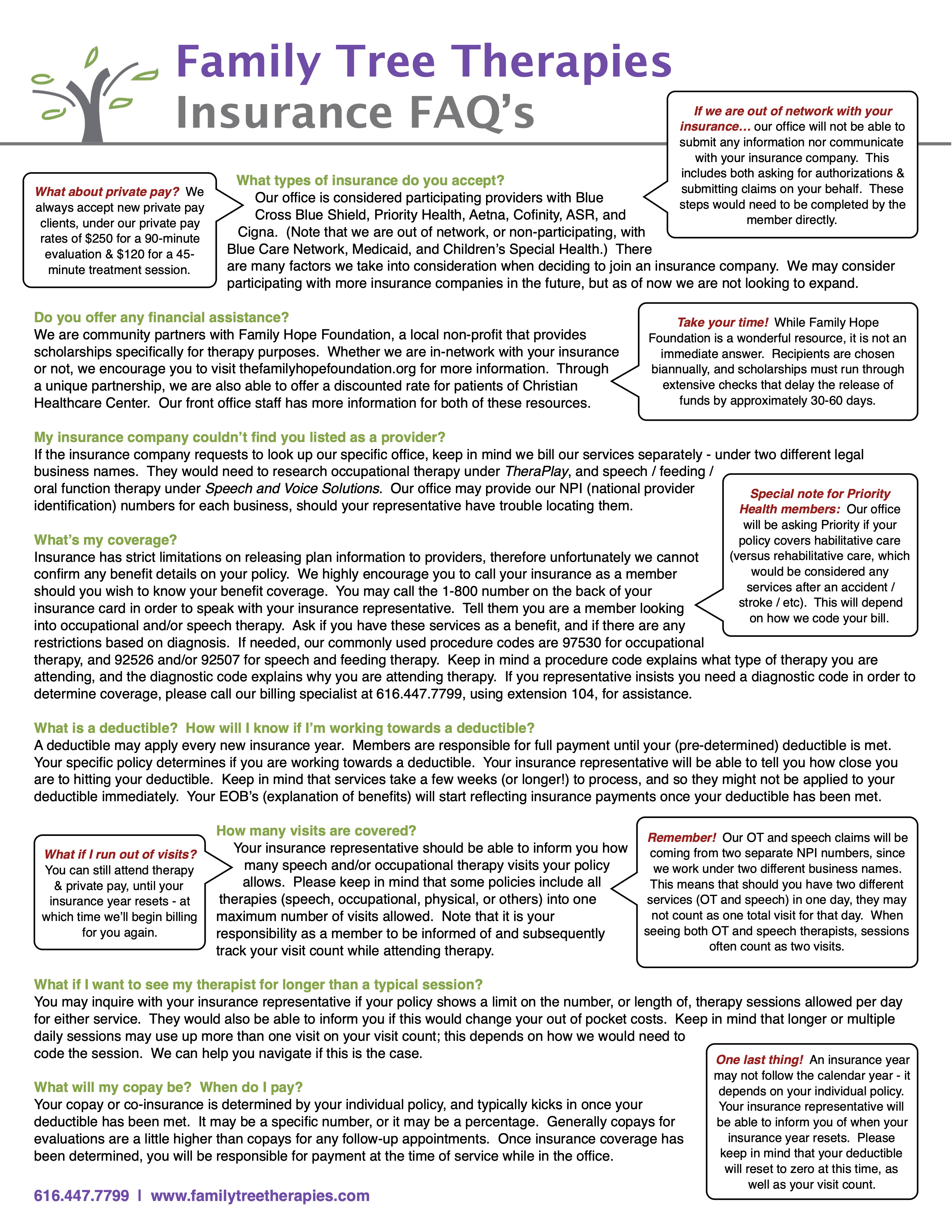 Maybe you would like to learn more about one of these? Insurance Faq S Family Tree Therapies