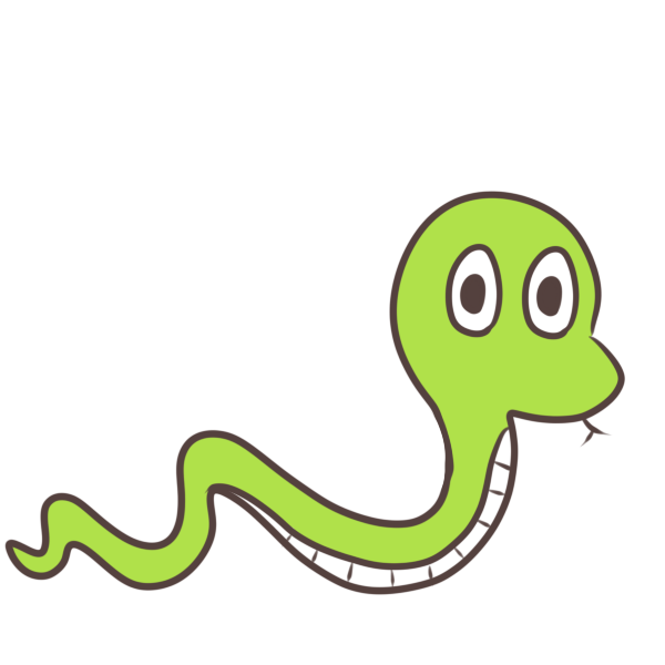 綺麗な蛇 かわいい イラスト 美しい花の画像