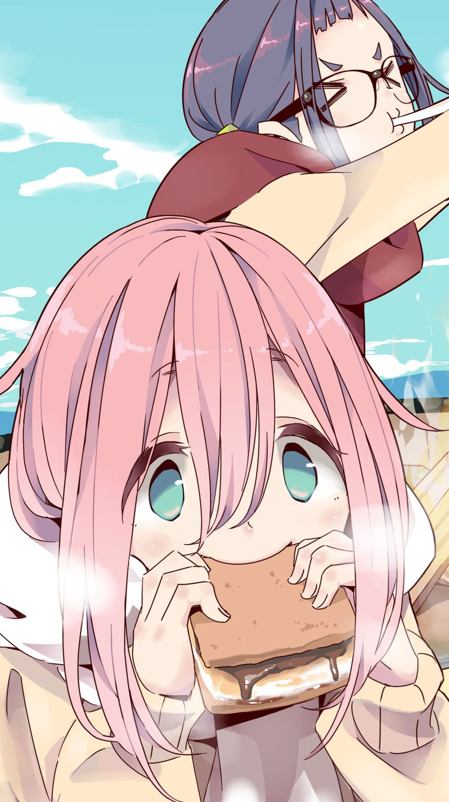 ゆるきゃん 壁紙 Kabegamiiki