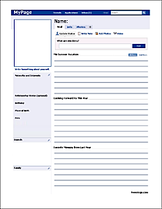 Editable Facebook Template For Students - Calendar June