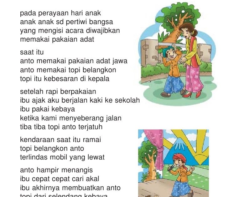 Rangkuman Materi Bahasa Indonesia Kelas 1 Sd