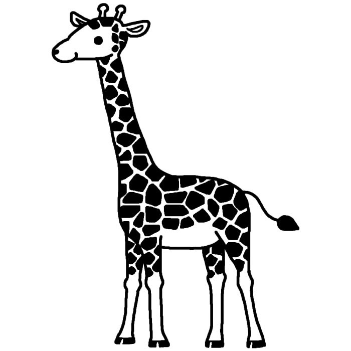 最も欲しかった キリン イラスト リアル 白黒 最高の画像壁紙日本aad