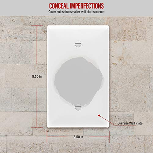 Diversity of elements adds visual interest in interior decorating. Enerlites Blank Device Wall Plate Jumbo Blank Outlet Covers Oversize Directnine United Arab Emirates