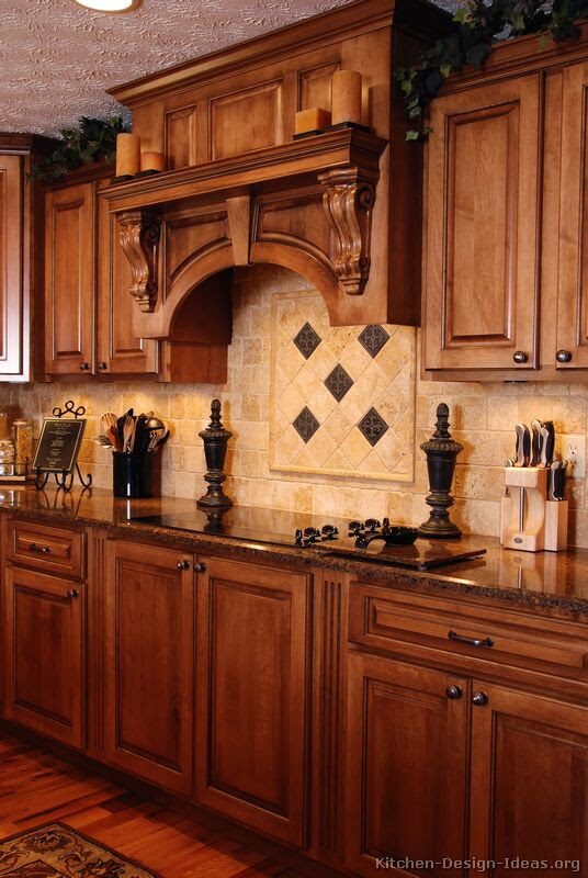 Mixed cabinetry also works in this space, and love lighting. Tuscan Kitchen Design Style Decor Ideas