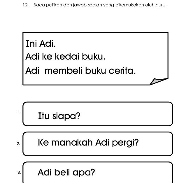 Soalan Literasi Bahasa Melayu Tahun 1 - Kuora j