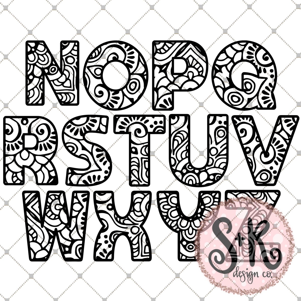 Download Alphabet Mandala Svg Free Design - Free Layered SVG Files