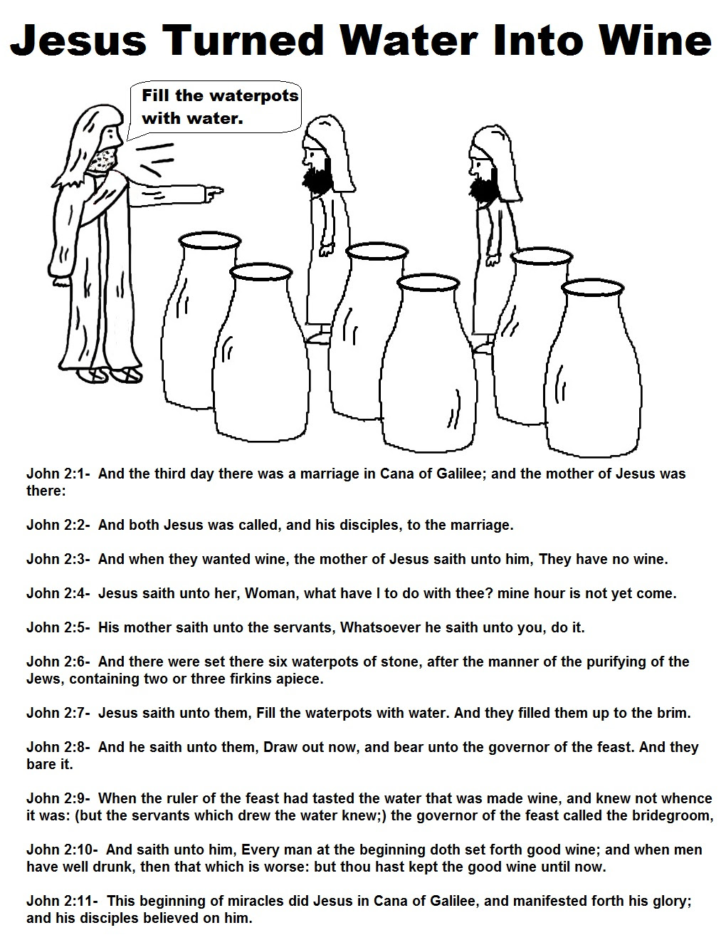 Download Sunday School Crafts Turning Water Into Wine