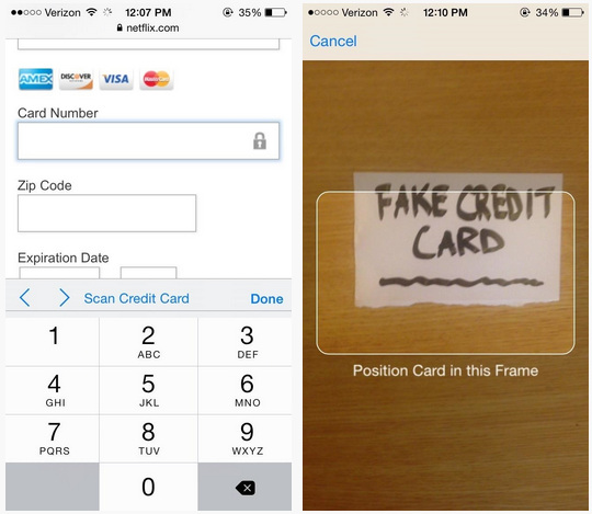 The best credit card readers can help you locate and obtain your credit card faster and more securely. Yes You Scan Apple Adds Credit Card Scanning Feature To Safari In Ios 8