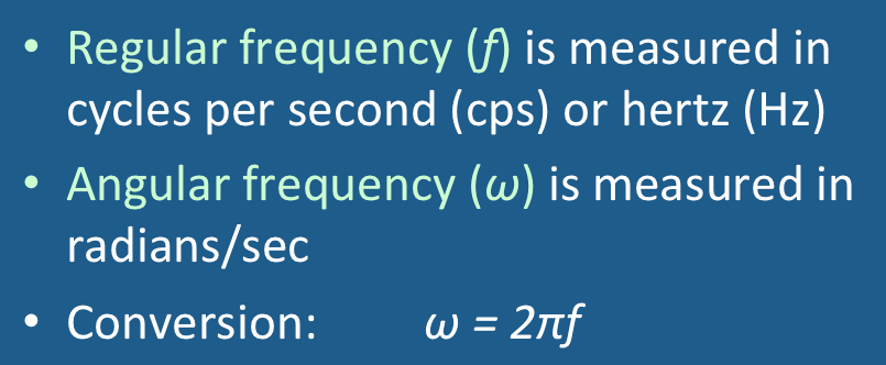 Hz) is the derived unit of frequency in the international system of units (si) and is defined as one cycle per second. Angular Frequency W Questions And Answers In Mri
