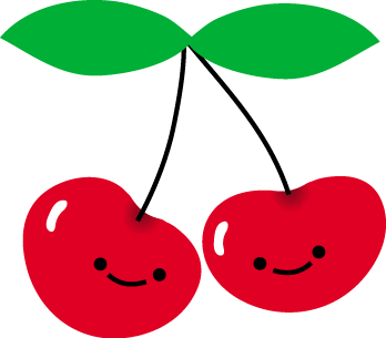 すべての動物の画像 トップ100さくらんぼ イラスト かわいい