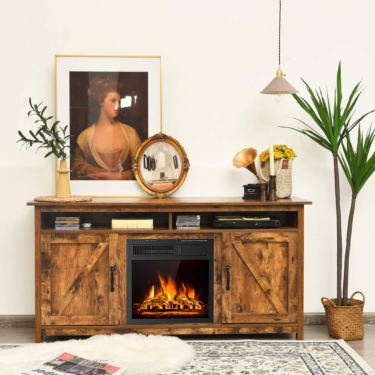 In each of the examples that follow, you'll see the principles. Modern Media Console Table For Tvs Up To 70 Inches Tangkula Fireplace Tv Stand Entertainment Center W 1400w Fireplace For Living Room Electric Fireplace Cabinet W Remote Adjustable Brightness Home Kitchen