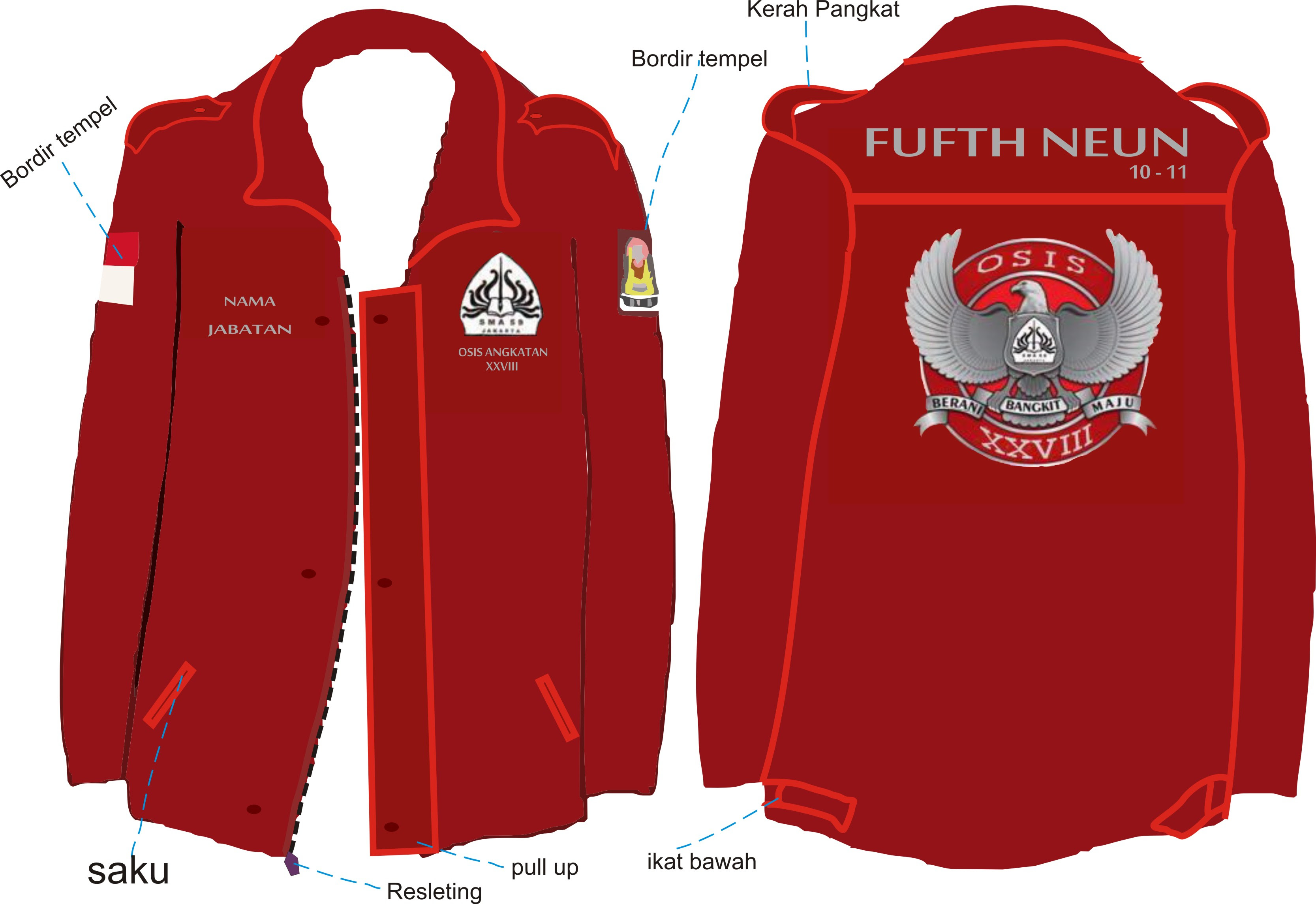 Desain Jaket Touring Cdr | Klopdesain