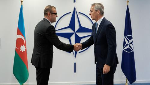 NATO Secretary General meets with the Head of the mission of Azerbaijan to NATO