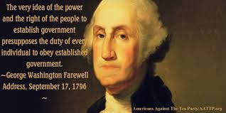 Image result for GEORGE WASHINGTON QUOTE ON CONSTITUTION AT FAREWELL ADDRESS