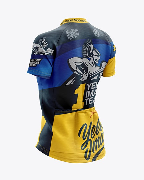 Download Womens Cross Country Jersey mockup Back Half Side View ...