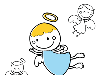 無料イラスト画像 手書き 天使 イラスト 簡単