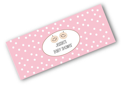 Baby shower name tag game printables in pink color. Free Twin Baby Shower Favor Tags Printable Clip Art Library