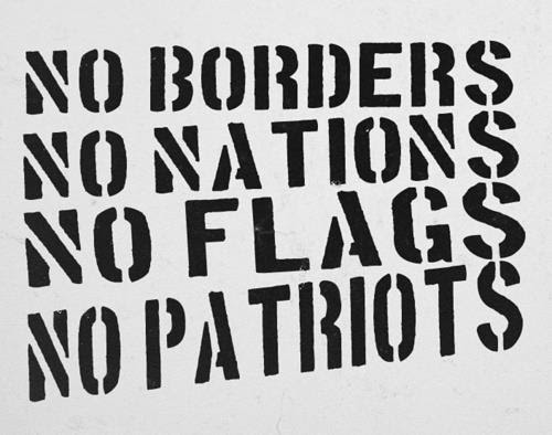 No Nations stencil