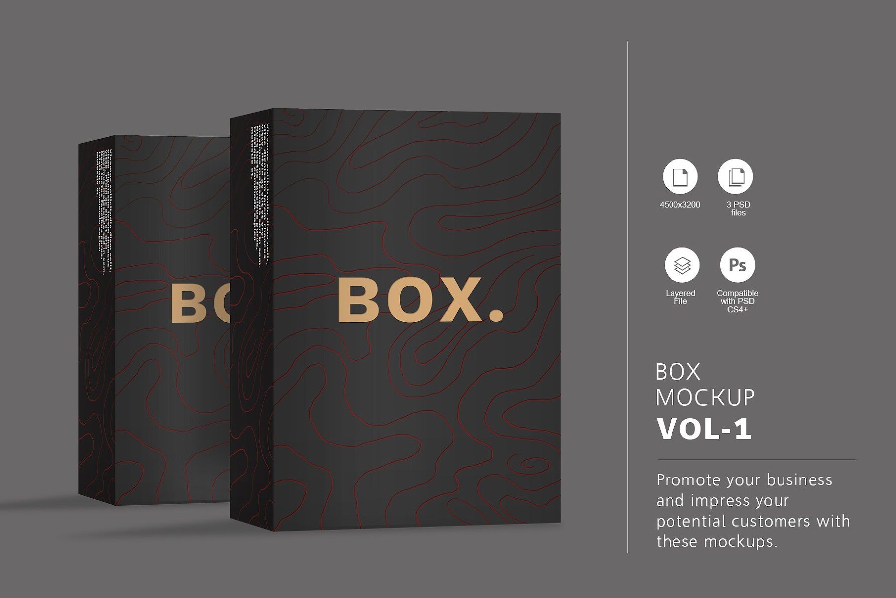 Download 7354+ Box Mockup Vol.2 for Branding
