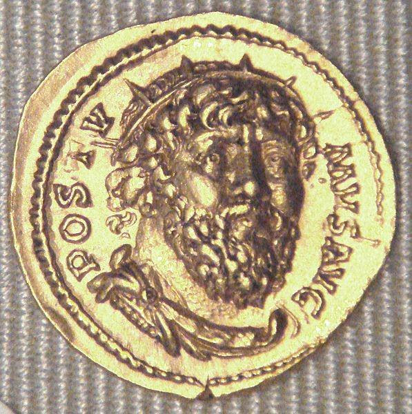 Coin Depicting Roman Emperor Postumus