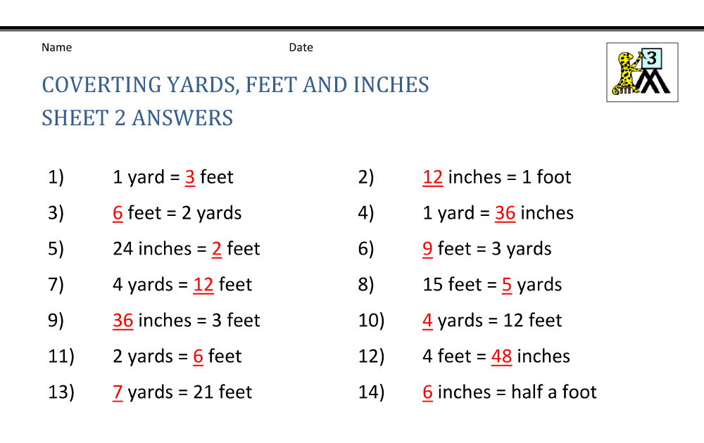 How To Convert Yards To Feet VONCERT
