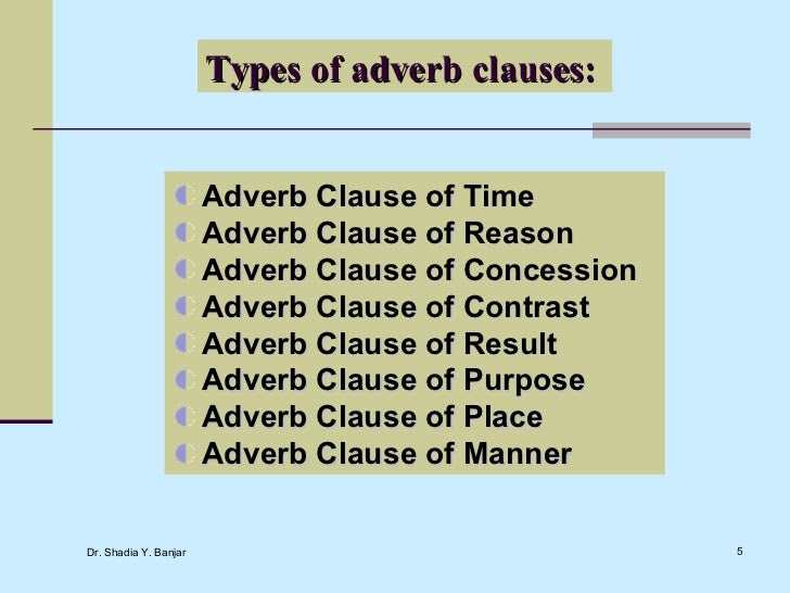 Adverb Clause Pdf