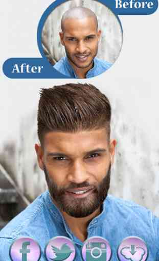 Essayer des coiffures originales avec le simulateur coiffure en ligne sur adelcoiffure.fr. Coiffure Et Barbe Photomontage Application Android Allbestapps