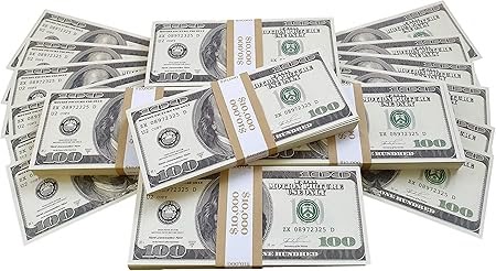 Fac Simile Banconote Per Bambini - Cashbricks 100 X 500 ...