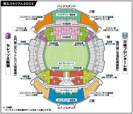 画像 埼玉スタジアム 座席表 カテゴリー