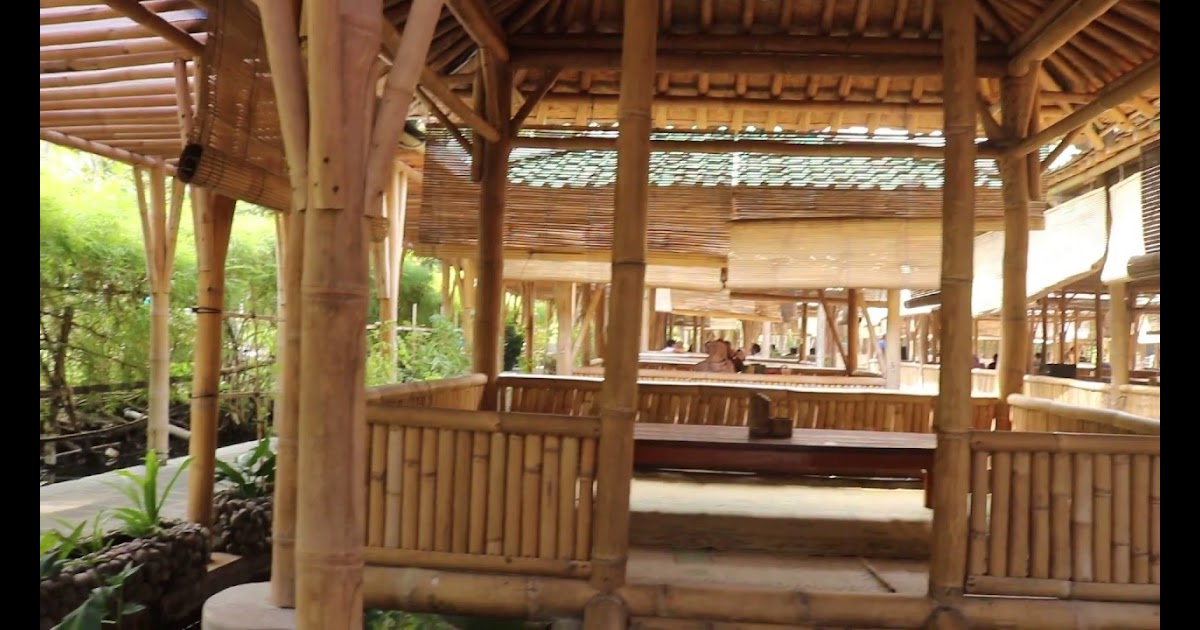 Desain Rumah Makan Lesehan Dari Bambu