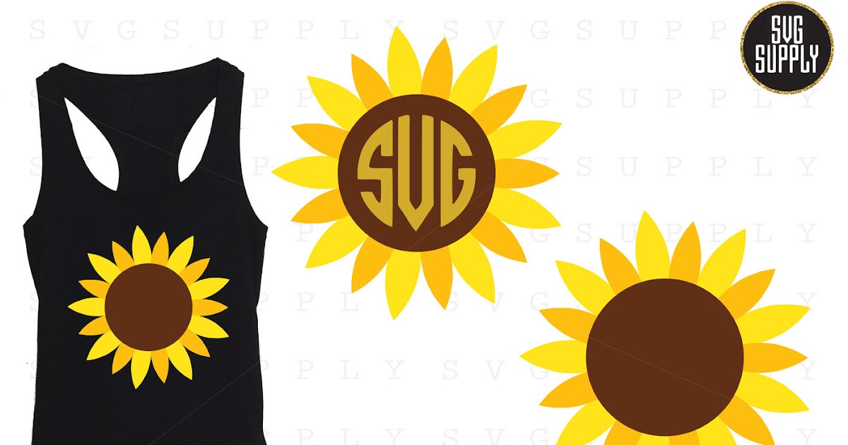 Download Cricut Vinyl Sunflower Svg